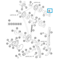 77036009500  Εκκεντροφόρος Εισαγωγής KTM SX-F 250 '09-'10