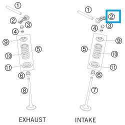 77036060100  Valve Lever KTM EXC-F 250 '09-'13 SX-F 250 '09-'12