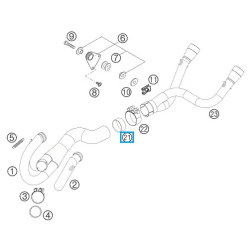 58605005000  Φλάντζα Εξάτμισης KTM LC-4 640SM SMC-660/690