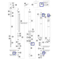 R14016  Σετ Επισκευής Εμπρός Ανάρτησης KTM EXC '09-'11